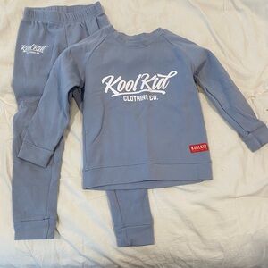 4/5t Girls Kool Kid Blue Sweatshirt and Pants Set
